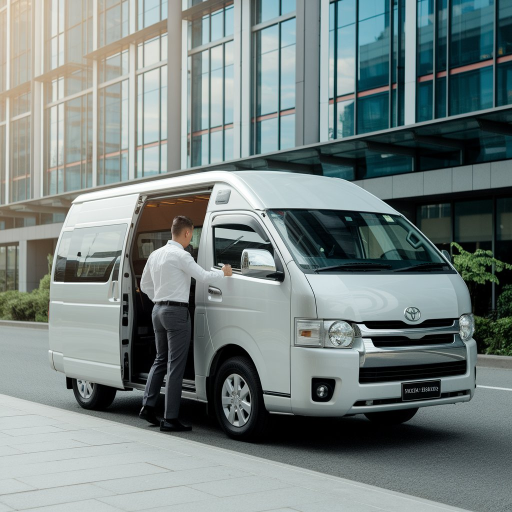 Mobil Hiace Premio, Sewa Mobil Hiace Premio, Harga Mobil Hiace Premio, Hiace Premio untuk Travel, Toyota Hiace Premio Indonesia