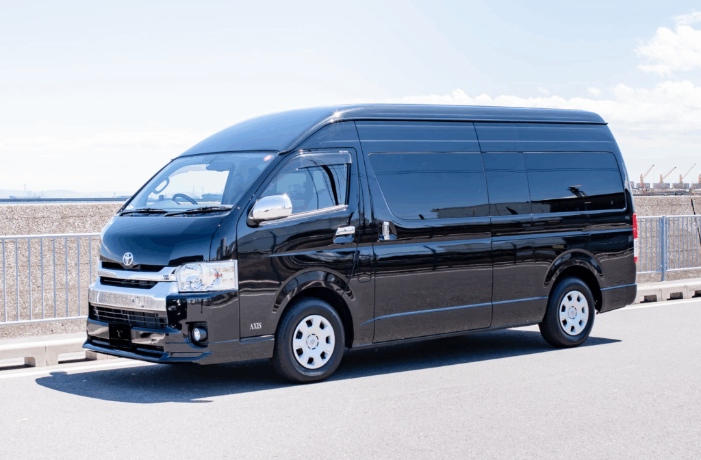 Hiace Premio Hitam, Sewa Hiace Premio Hitam, Harga Hiace Premio Hitam, Hiace Premio Hitam untuk Bisnis, Hiace Premio Hitam Elegan